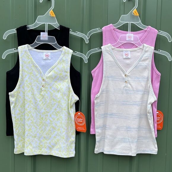 Girls Tank Tops Shorts Peplum Top & Sports Bra 9-Piece Set Size L - Picture 6 of 7